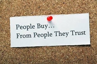 people buy from people they trust