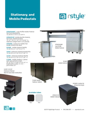 Stationary & Mobile Pedestals