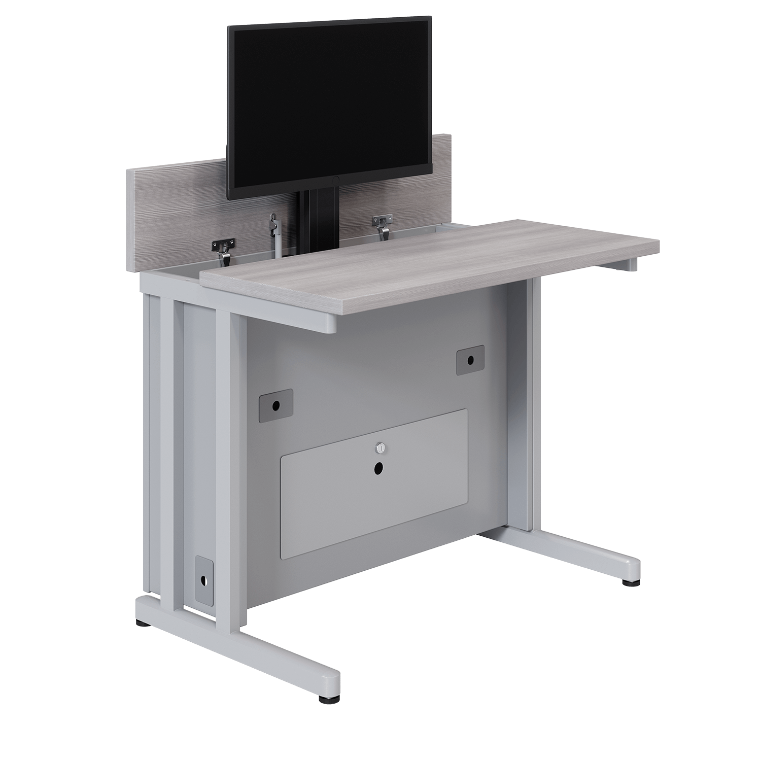 The Monitor Stand Drawer Hide Small Workplace Accessories