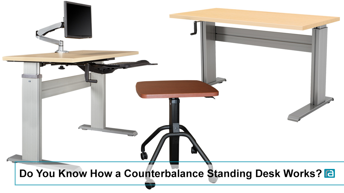 Counterbalance Standing Desk Works, Height Adjustable Table Benefits