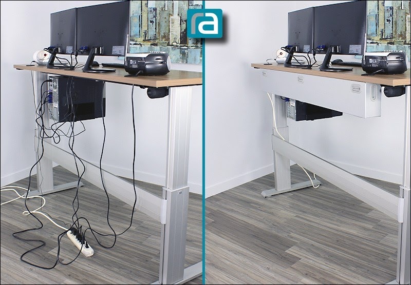 J-Channel Under Desk Cable Management System Installation Guide. How to  declutter your office desk? 